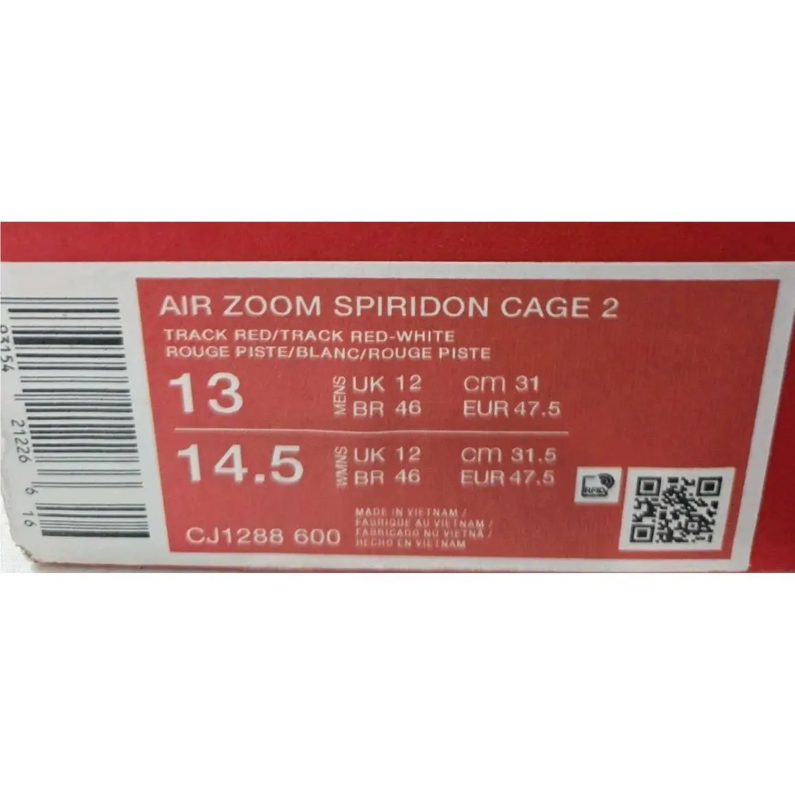 Nike shoes - Nike Air Zoom Spiridon - Air Zoom Spiridon - CJ1288-600 - Red/ Grey/White/Black 1