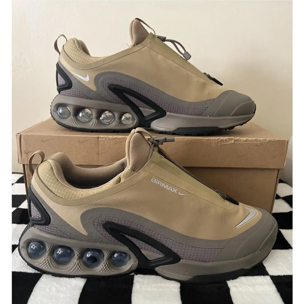 Air Max Dn Roam Sneakers Parachute Beige HQ8605 200 Men`s Size 11 by Nike