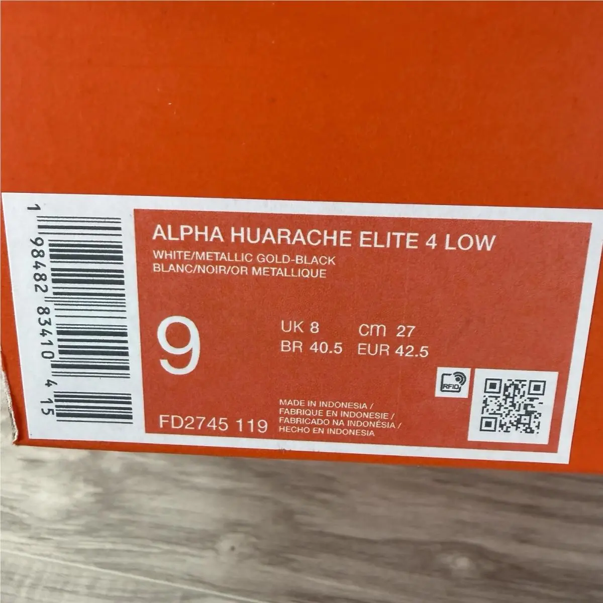 Nike shoes - Nike Alpha Huarache Elite 4 - FD2745-119 - White 8