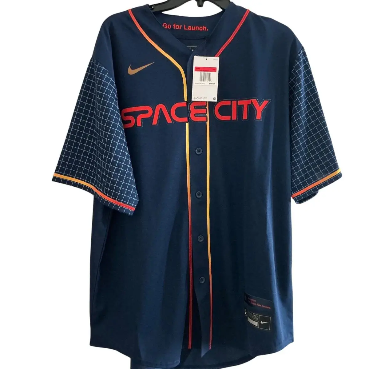 Houston Astros Space City Baseball Jersey Men`s Size L by Nike