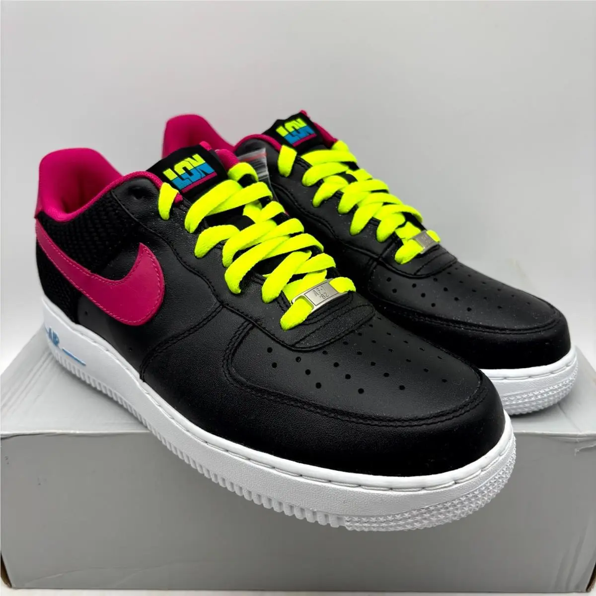 Nike shoes - Nike Air Force 1 Low 488298-015 - 488298-015 - Black/Fireberry (UPC: 886551177664) 0