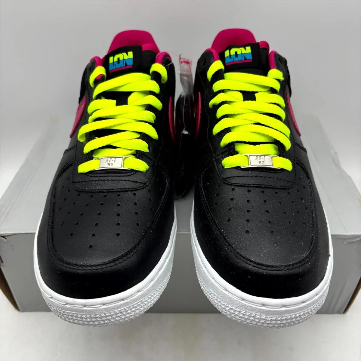 Nike shoes - Nike Air Force 1 Low 488298-015 - 488298-015 - Black/Fireberry (UPC: 886551177664) 1