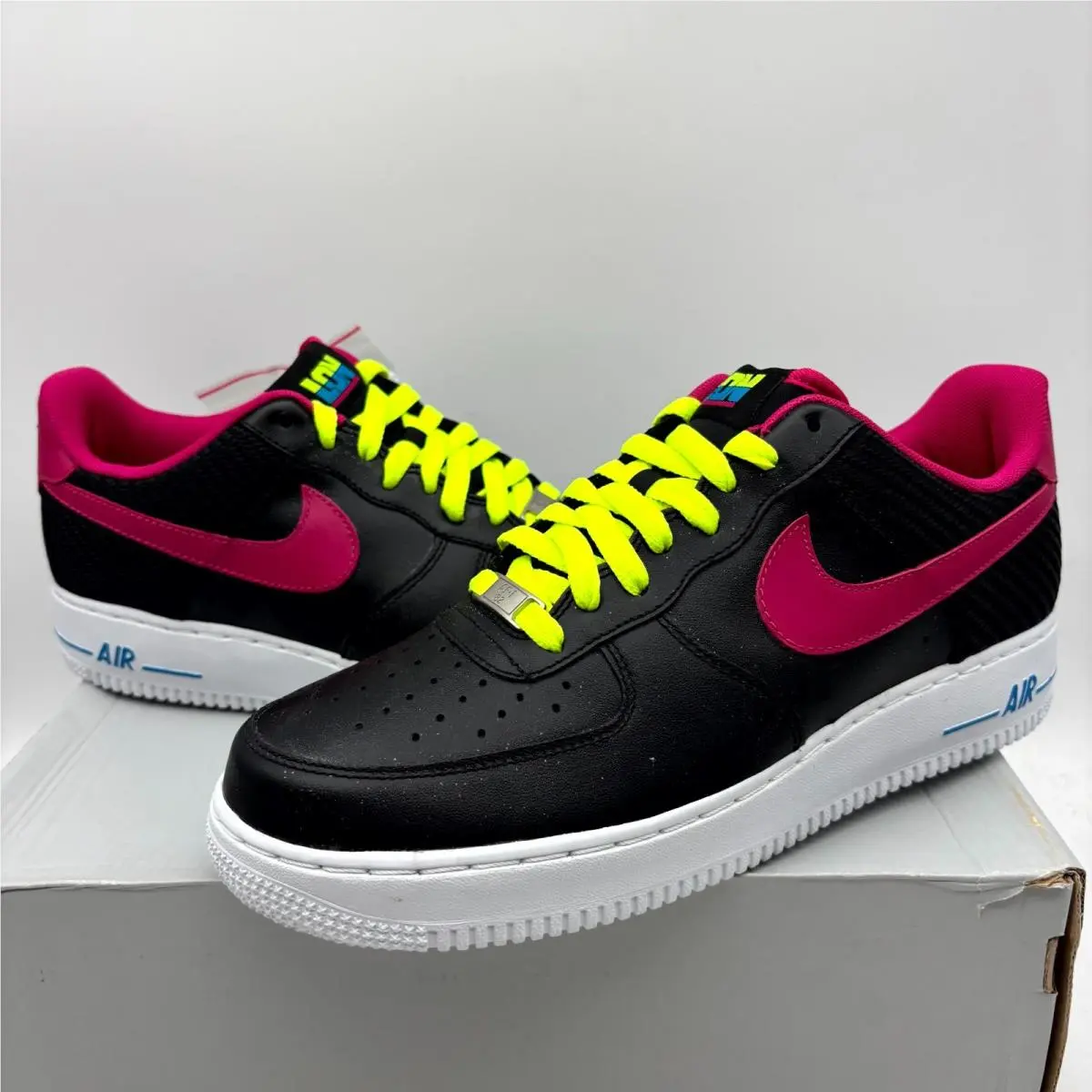 Nike shoes - Nike Air Force 1 Low 488298-015 - 488298-015 - Black/Fireberry (UPC: 886551177664) 4