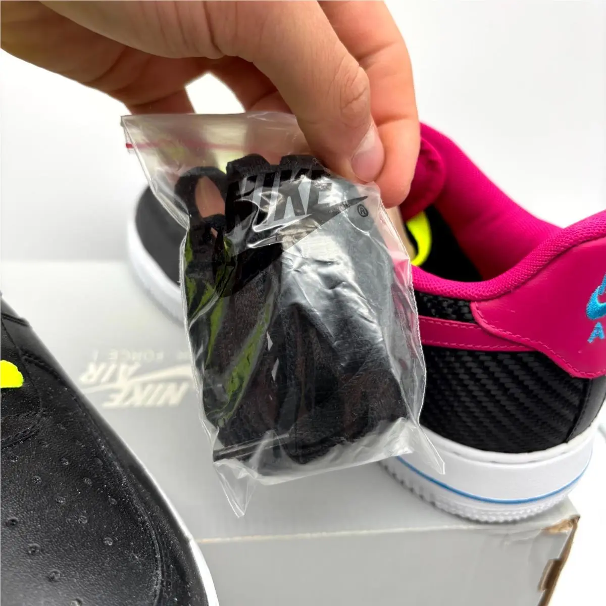 Nike shoes - Nike Air Force 1 Low 488298-015 - 488298-015 - Black/Fireberry (UPC: 886551177664) 6
