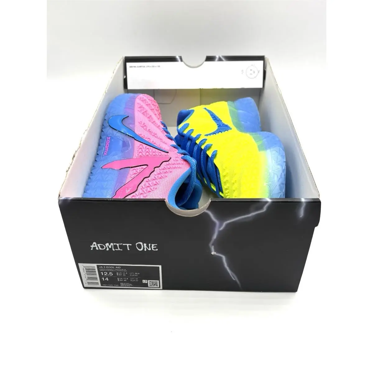 Nike shoes - Nike JA 3 - IW1159-700 - Lemon Venom/Light Green Spark-Pink Beam-Light Photo Blue 15
