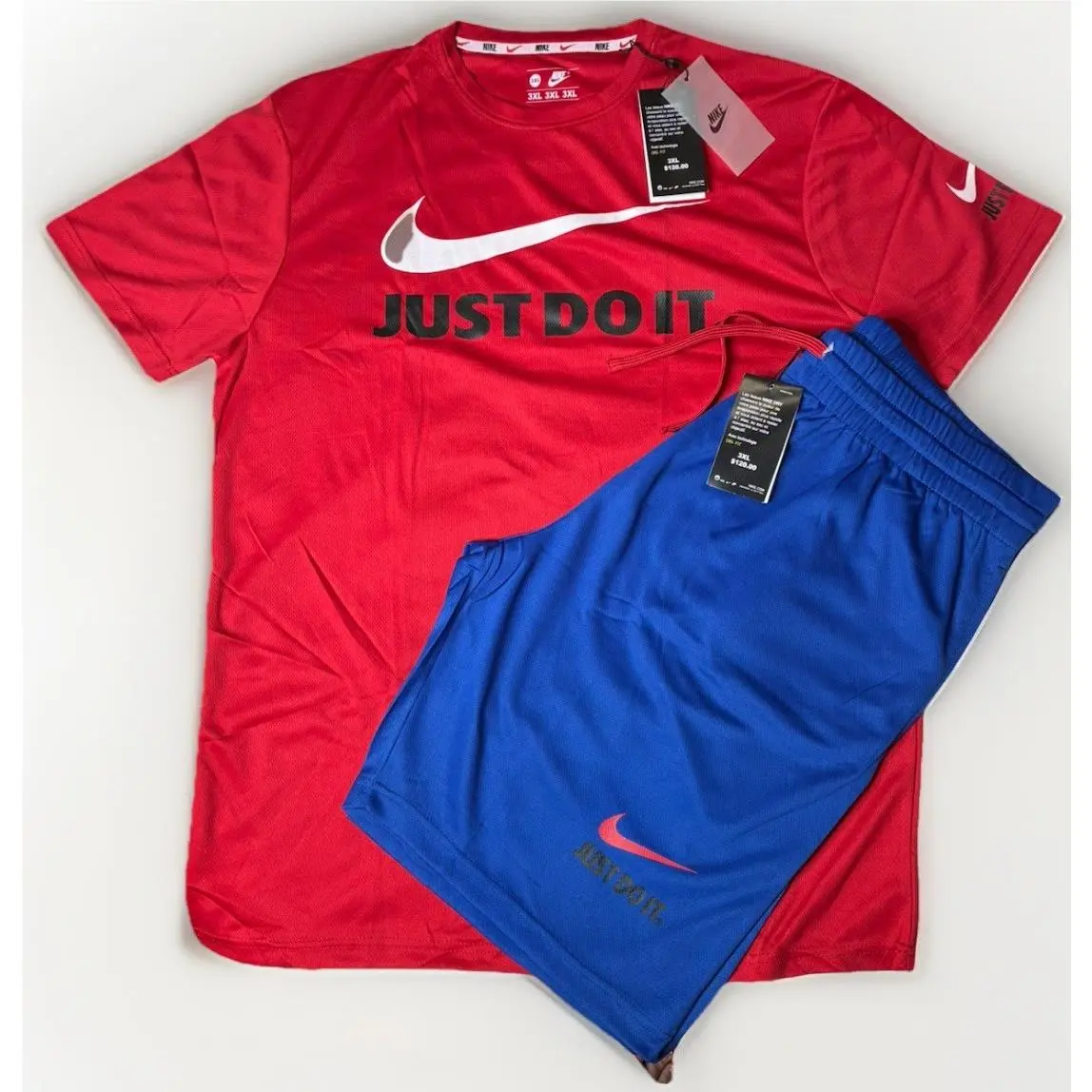 Nike Men`s Swoosh Mesh Set Consisting of a Dri-fit Top with Shorts Size 3XL