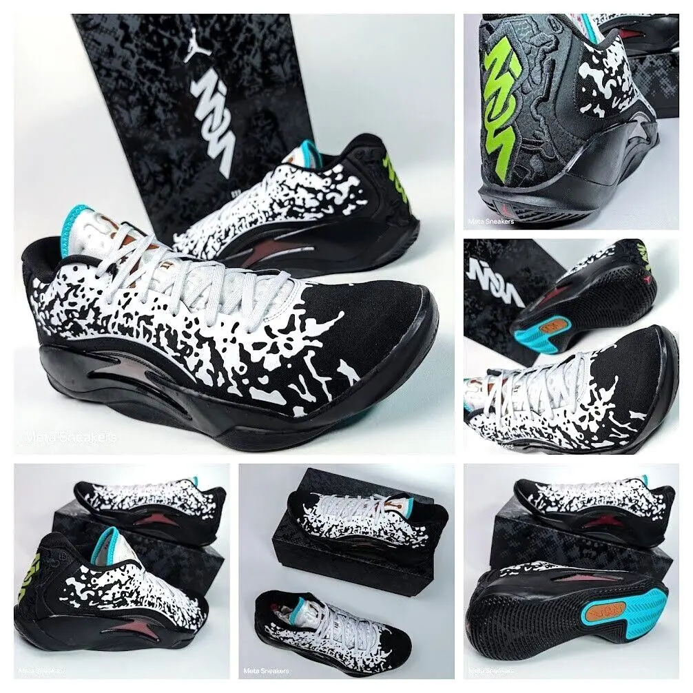 Air Jordan US 13 Men`s Black White Tan  Basketball Zion 3 DR0675 002 by Nike