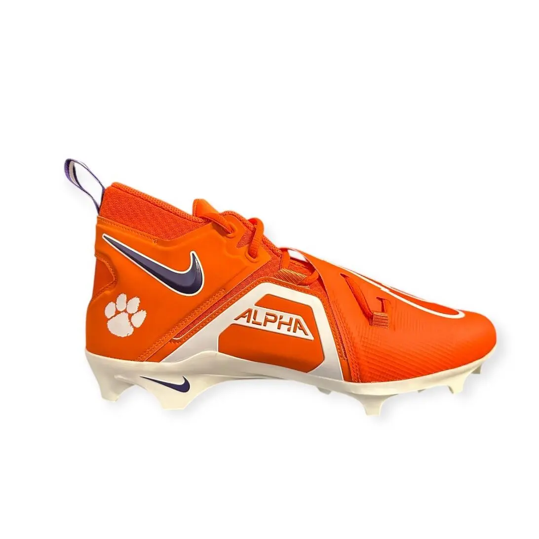Alpha Menace Pro 3 Clemson Tigers Football Cleats Men`s Size 12 NO Lid by Nike