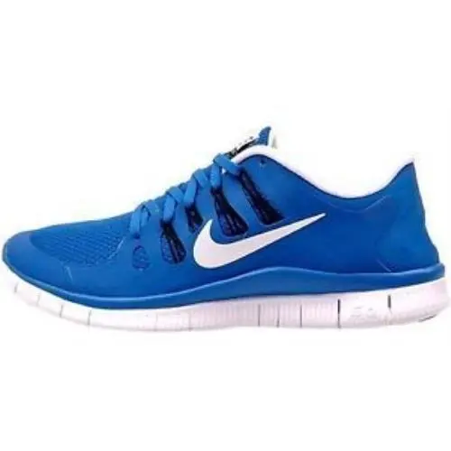 Kid`s Free 5.0+ Blue White Sz 6.5y 579959 400 Running Shoes by Nike