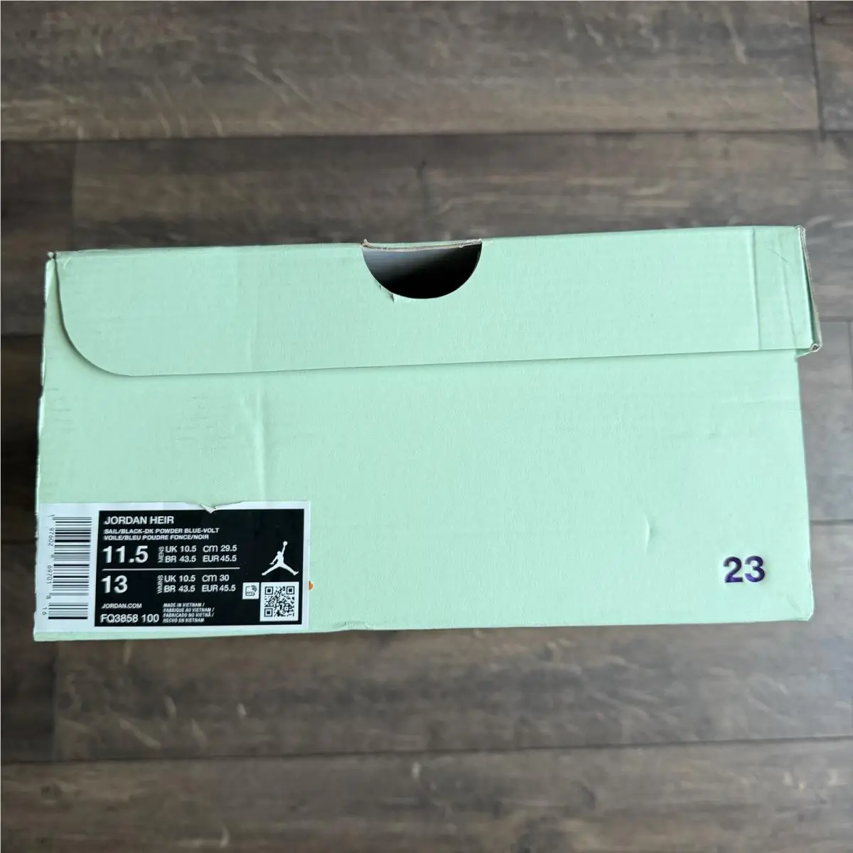 Nike shoes - Nike Jordan Air (Heir) Series - FQ3859-100 - Sail Dark Powder Blue Volt 14