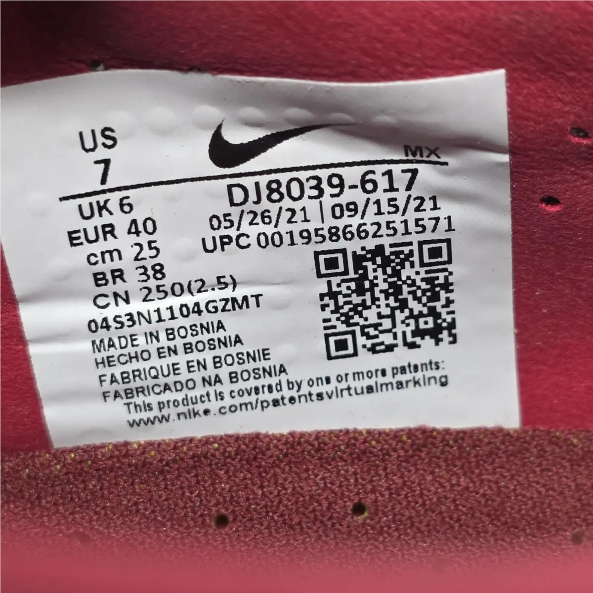 Nike shoes - Nike Tiempo Legend - Tiempo Legend - DJ8039-617 - Red 2