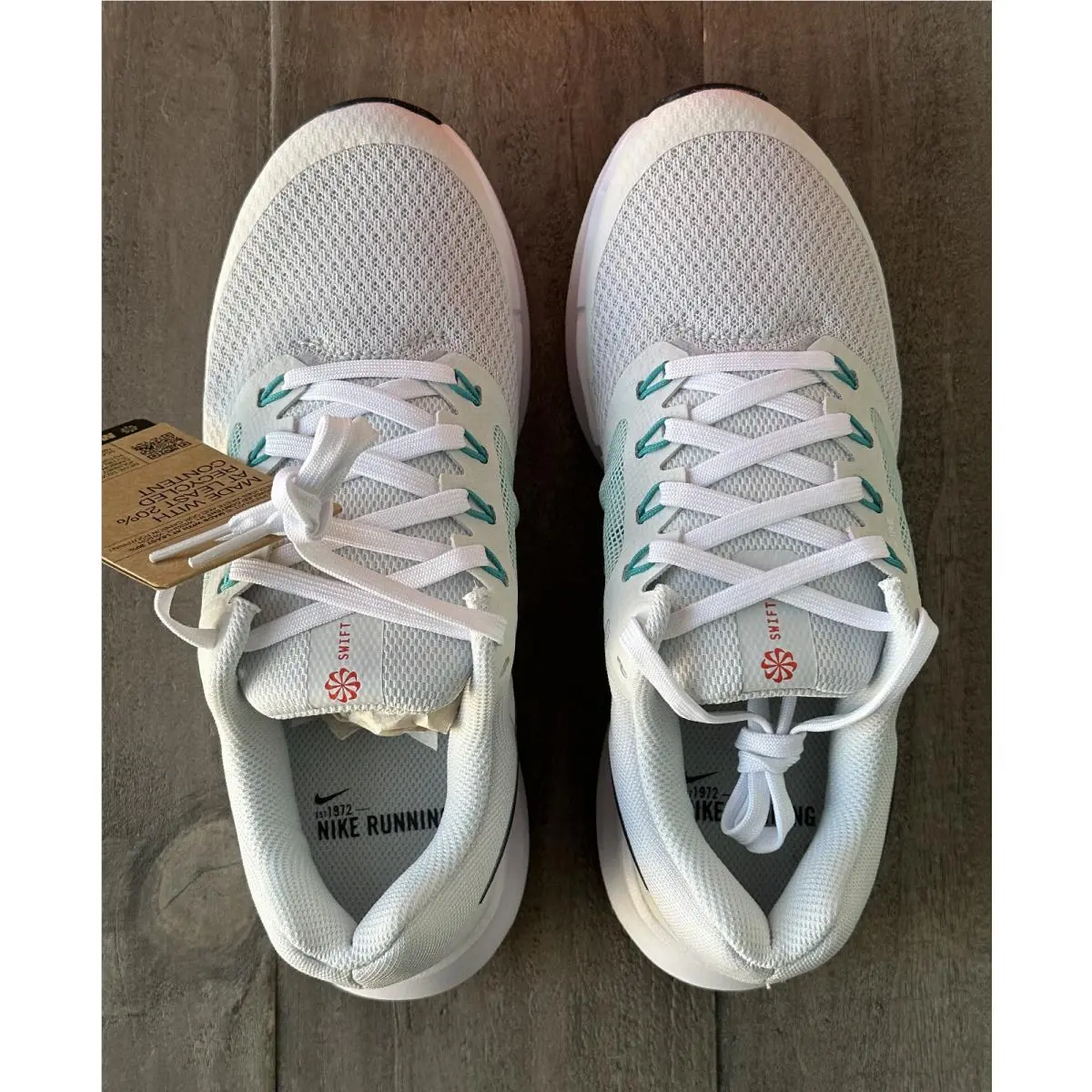 Nike shoes - Nike Wmns Run Swift 3 - DR2698005 - Photon Dust/Obsidian-Jade Ice-White 10