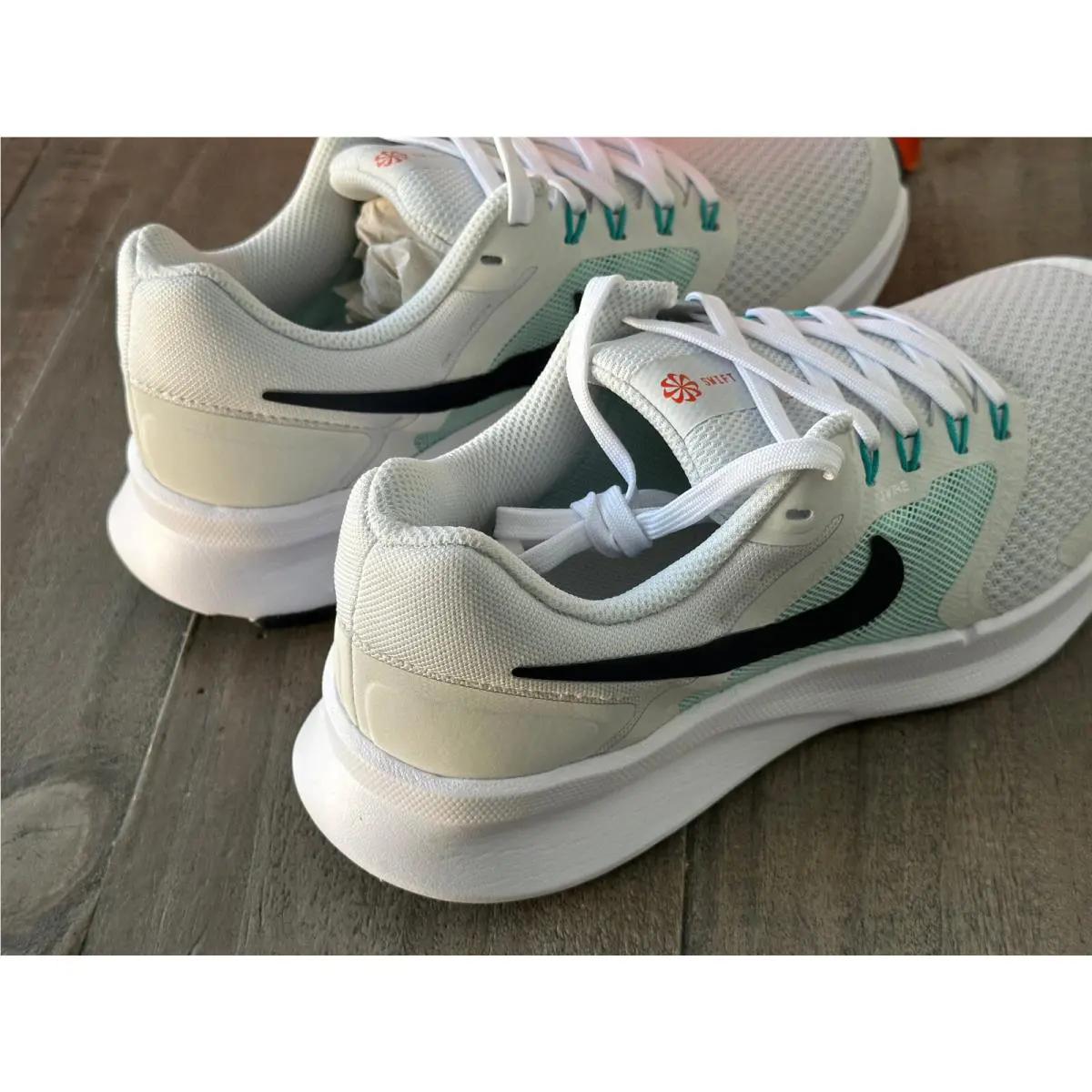 Nike shoes - Nike Wmns Run Swift 3 - DR2698005 - Photon Dust/Obsidian-Jade Ice-White 11