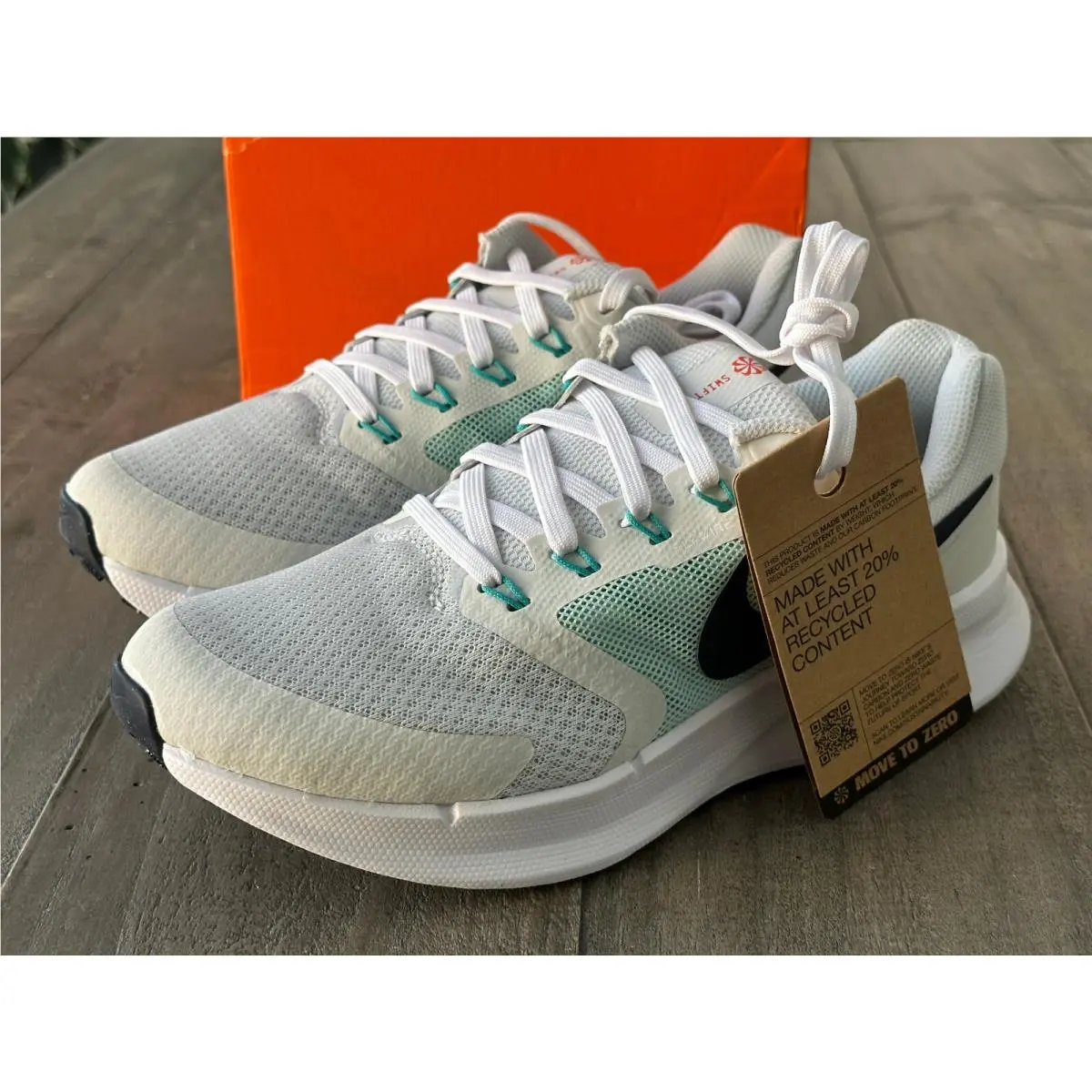 Nike shoes - Nike Wmns Run Swift 3 - DR2698005 - Photon Dust/Obsidian-Jade Ice-White 5