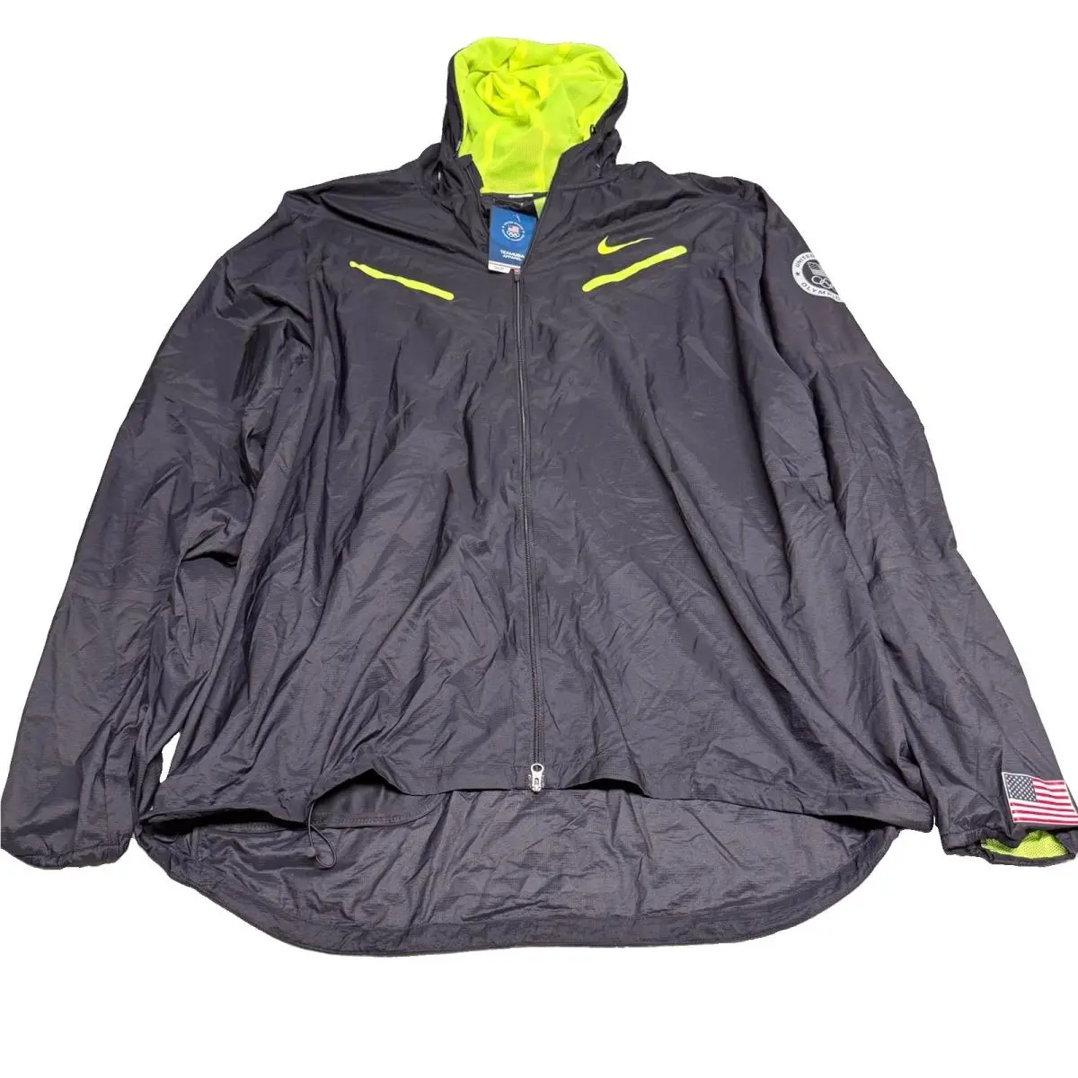 Usa Olympic Team 2012 Running Black Windbreaker Rain Jacket Men’s 3XL by Nike