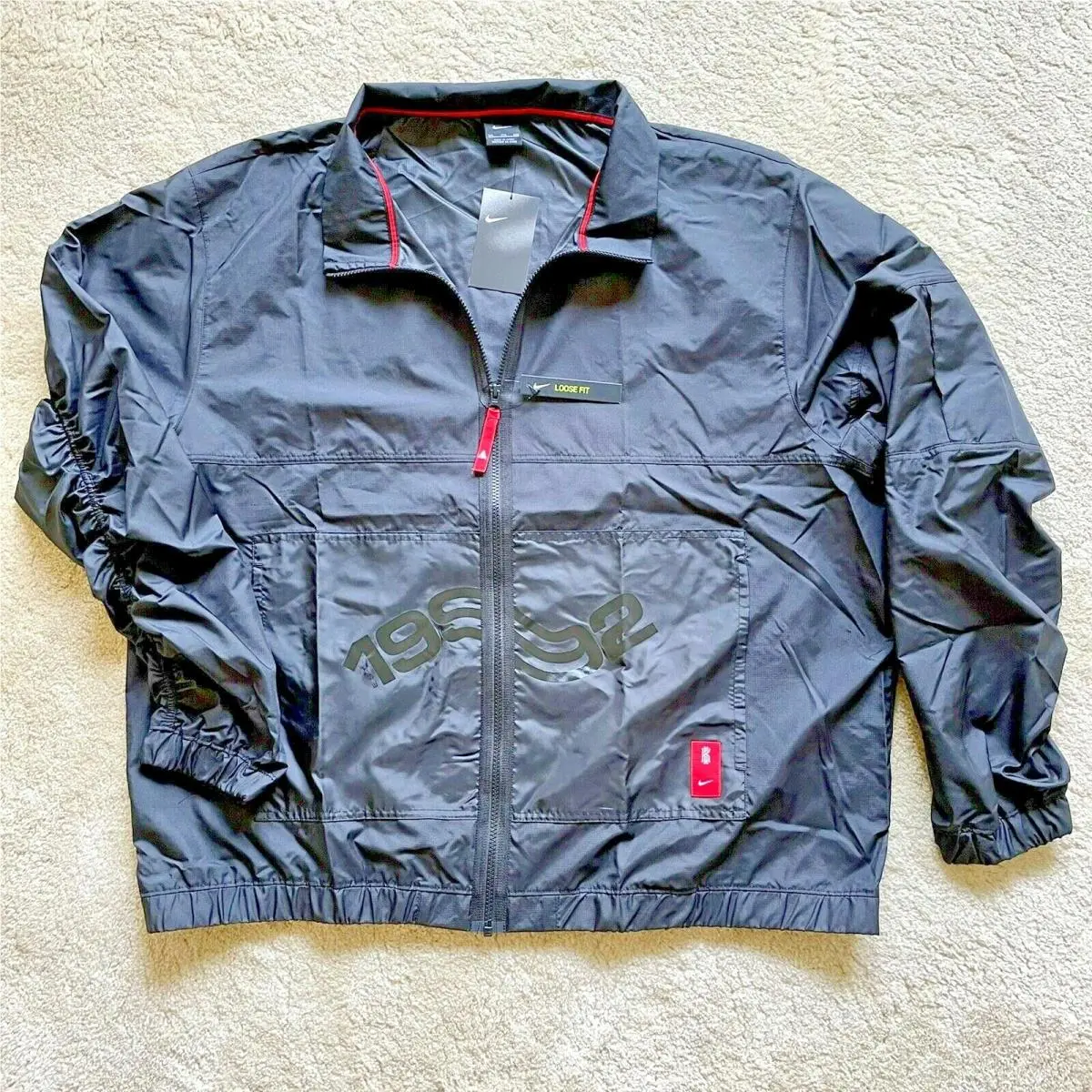 Xxl  Kyrie 1992 Basketball Lightweight Windbreaker Jacket Black Irving by Nike