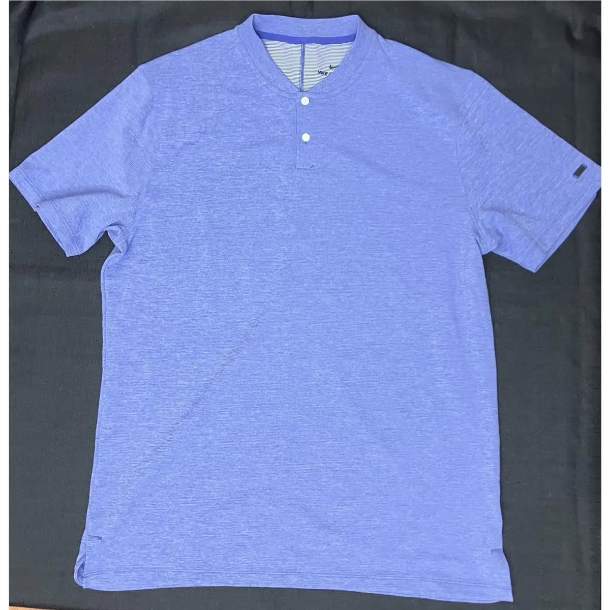 Nike clothing - TW Tiger Woods AeroReact Mock Blade Polo - Violet Frost 3
