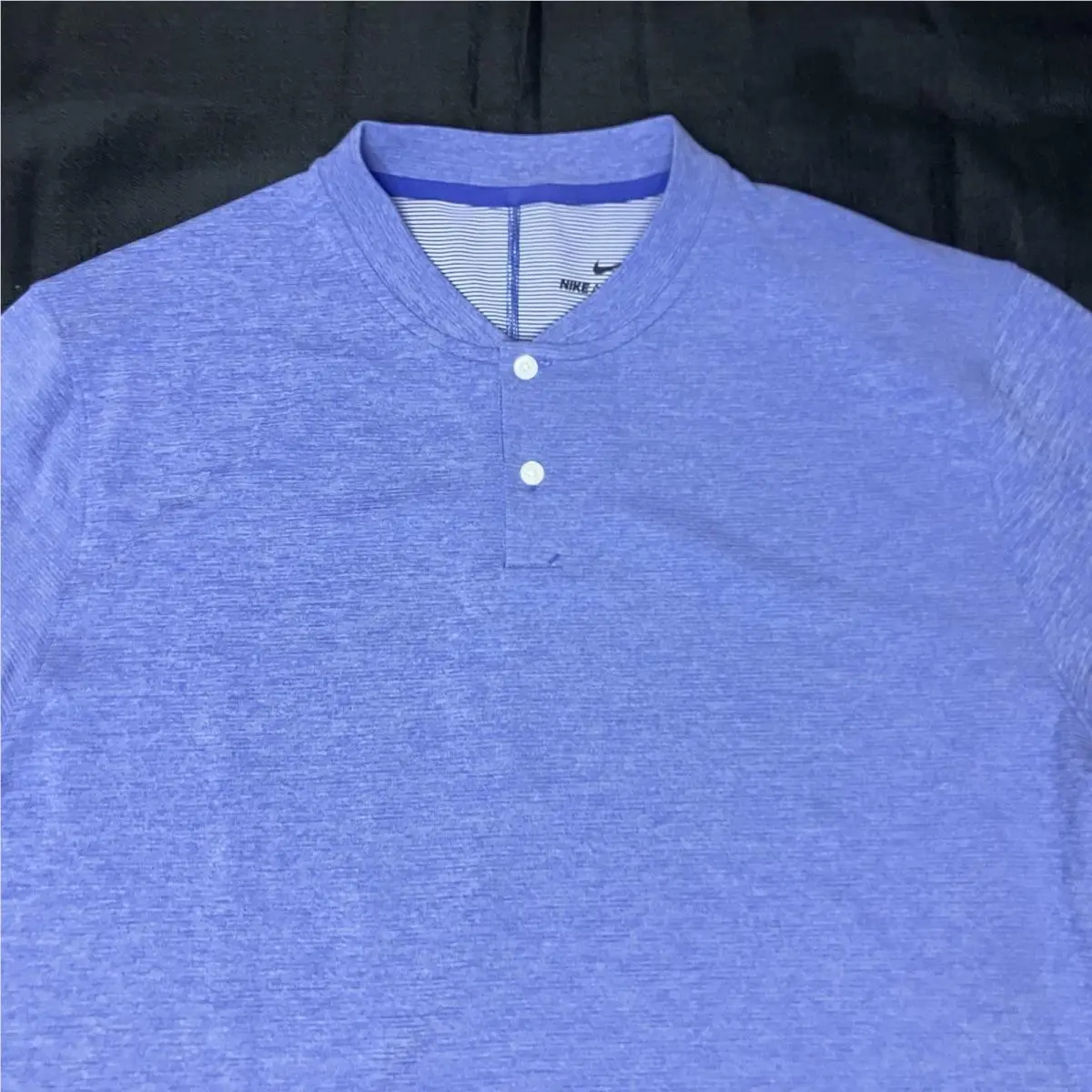 Nike clothing - TW Tiger Woods AeroReact Mock Blade Polo - Violet Frost 4