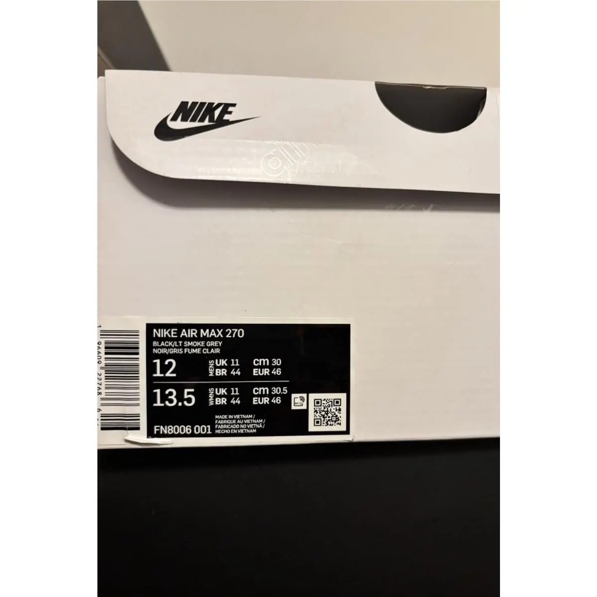 Nike shoes - Nike Air Max 270 - Air Max - FN8006-001 - Black 6