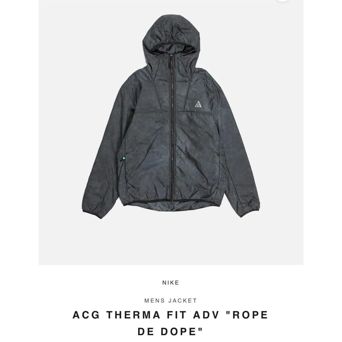 X-large-nike Acg Therma-fit Adv Primaloft Rope de Dope Hooded Jacket DJ1256-010 by Nike