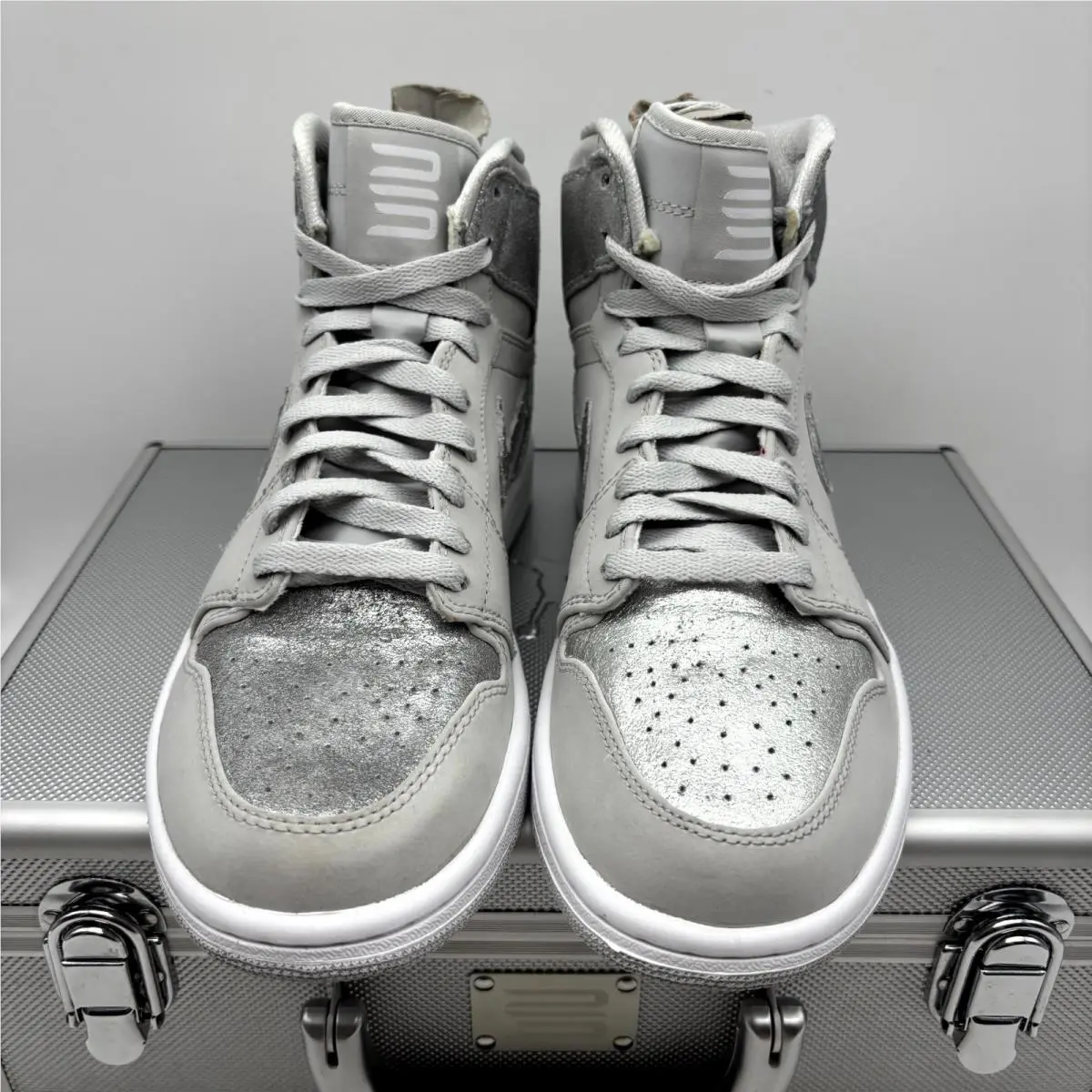 Nike shoes - Nike Air Jordan 1 Retro 396009-001 - 396009-001 - Neutral Gray/Metallic Silver (UPC: 091205181762) 1
