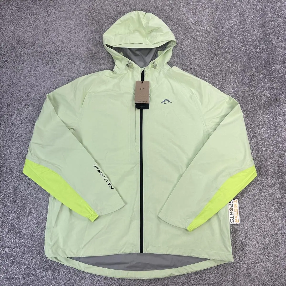 Trail Storm-fit Adv Jacket Mens XL Green Packable Running Shell FZ1084-701 by Nike