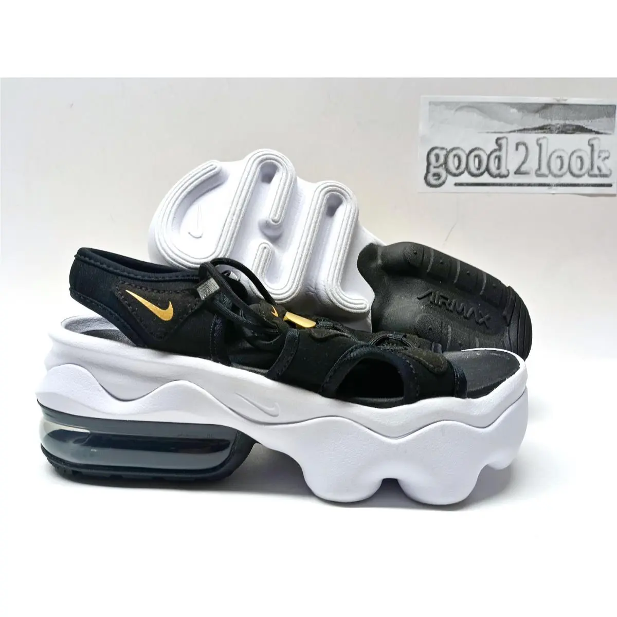 Air Max Koko Sandal NA Black/metallic Gold Size Women 6 CW9705-001 by Nike