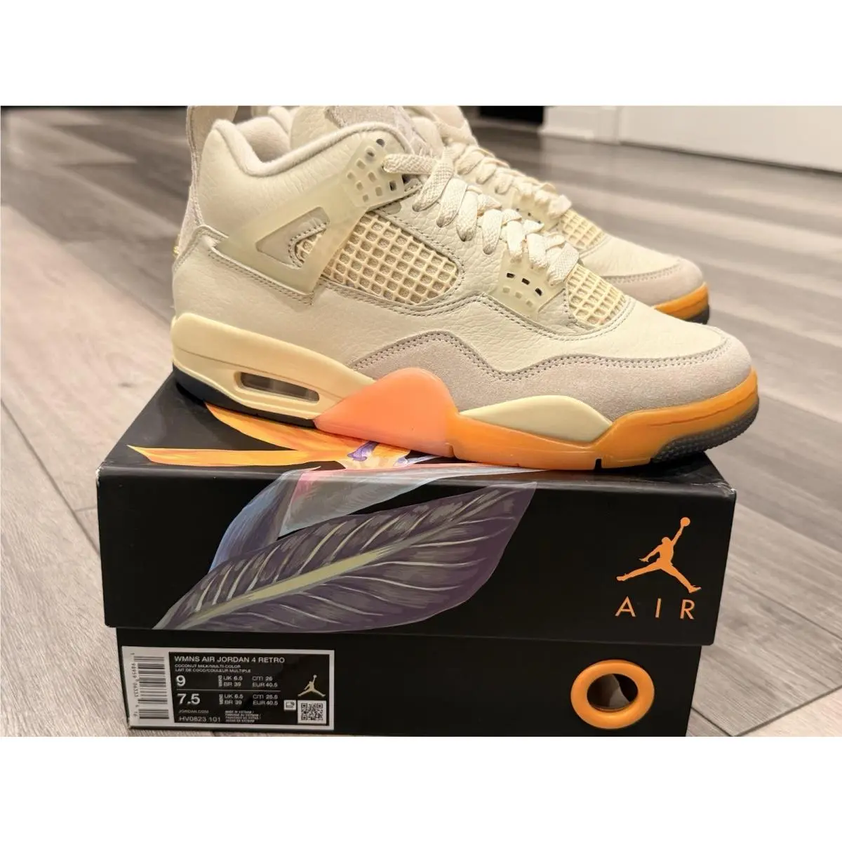 Nike shoes - Air Jordan 4 - Air - HV0823-101 - Orange 2