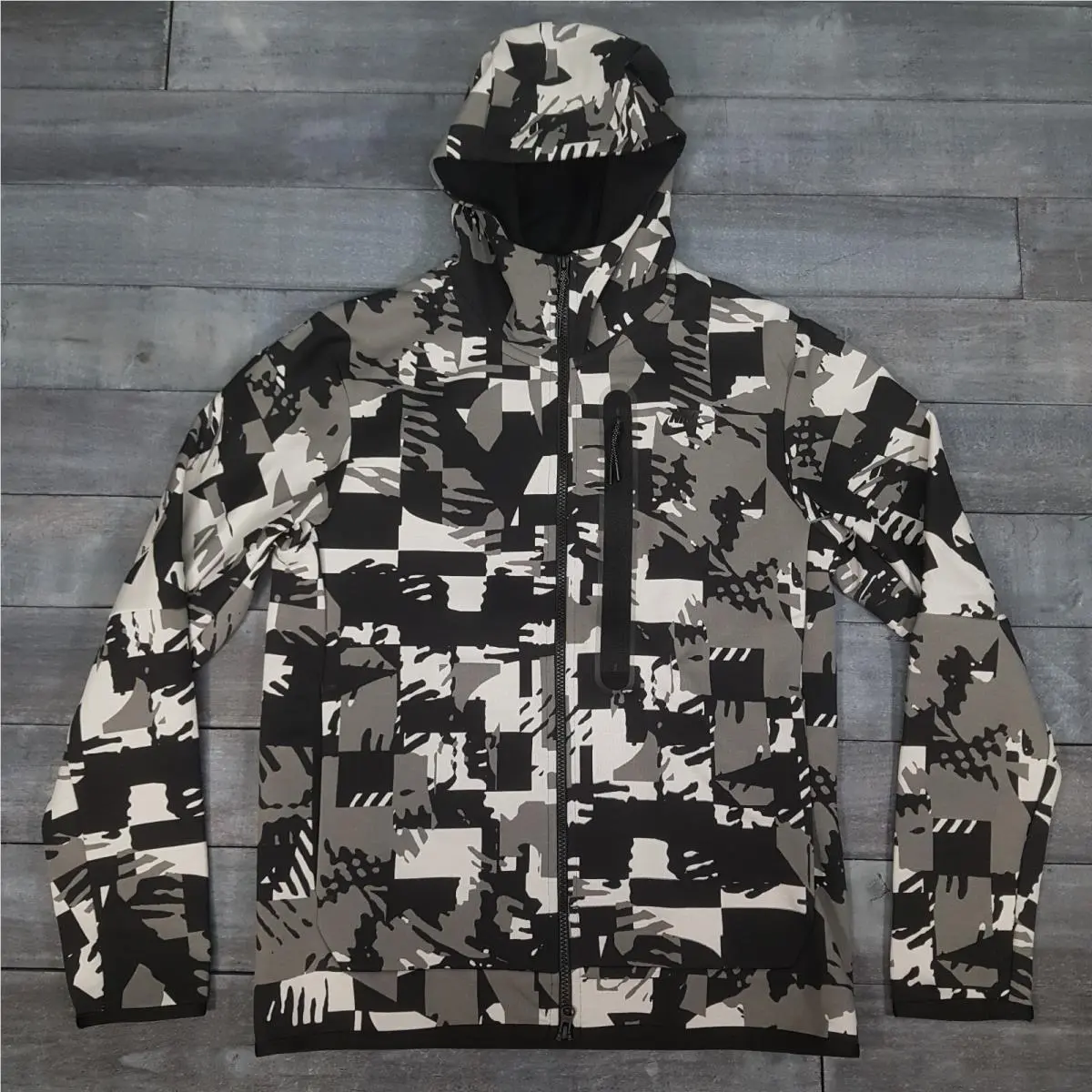 Tech Fleece Full Zip Hoodie Jacket Mens Size Medium Digi Snow Camo by Nike