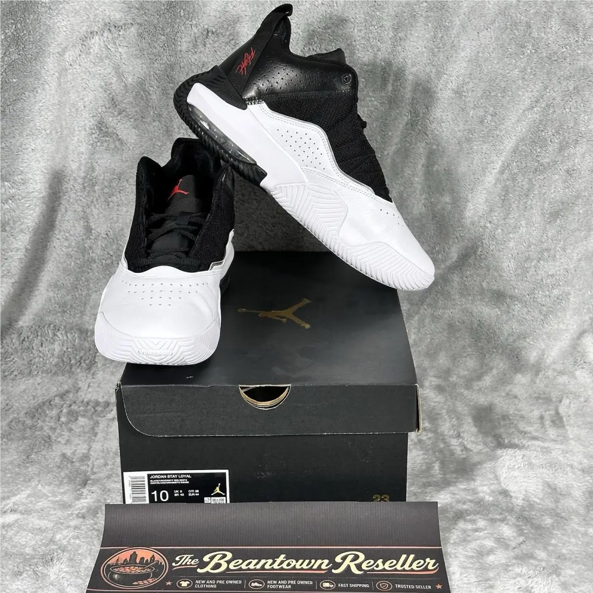 Men’s Size 10 Air Jordan Stay Loyal Playoffs White Black Red DB2884-006 by Nike