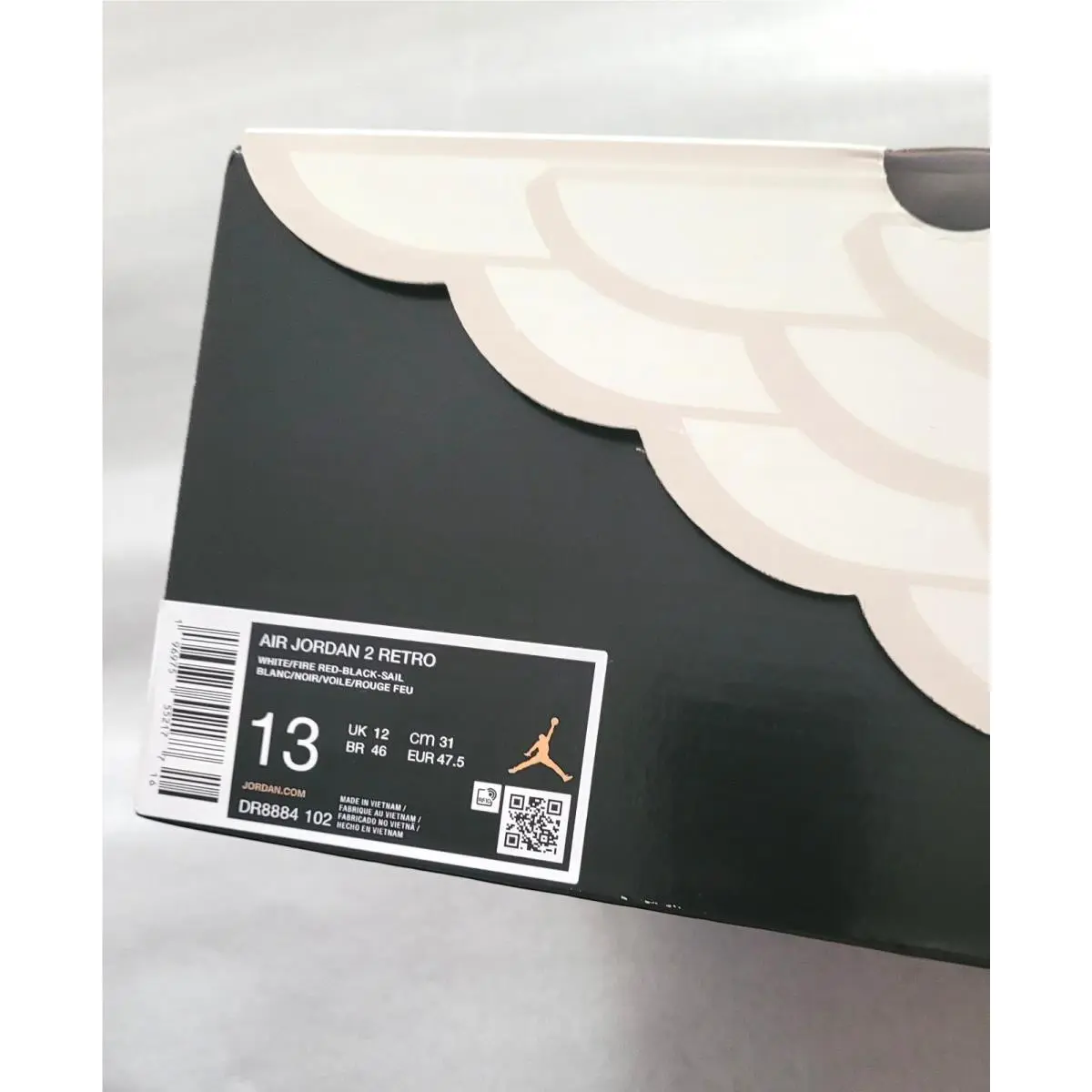 Nike shoes - Air Jordan 2 - Air - DR8884 102 - White-Black 17