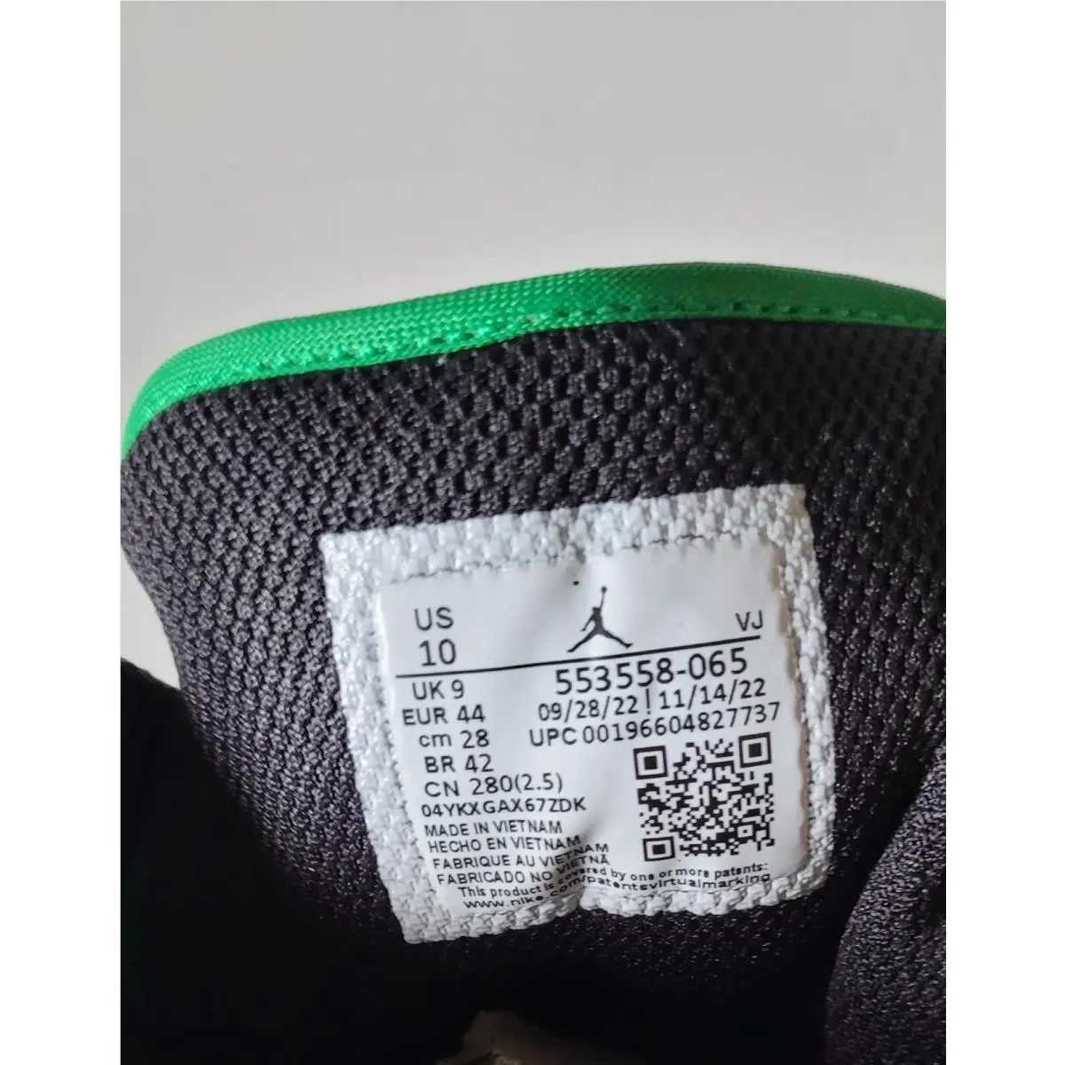 Nike shoes - Nike Air Jordan 1 - Air - 553558-065 - Green 2