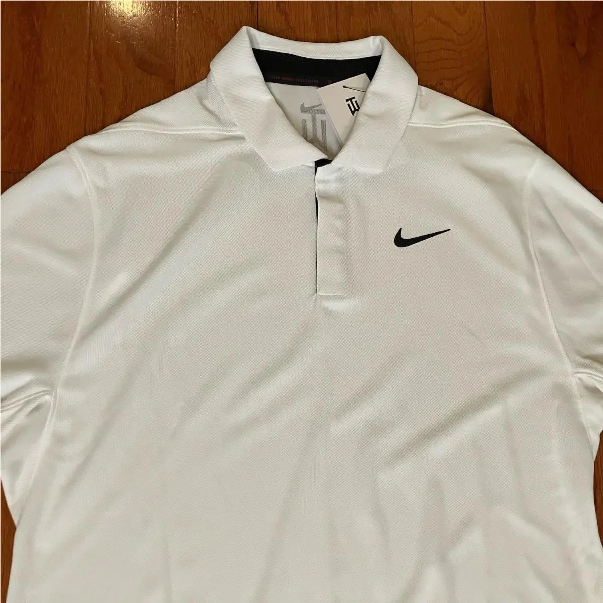 Nike clothing - Tiger Woods Dri Fit ADV Polo - White Black 0