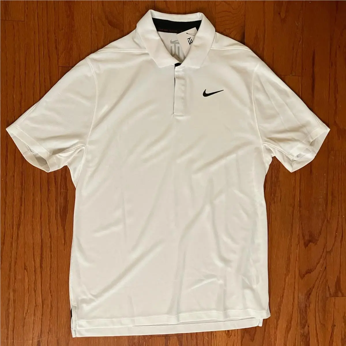 Nike clothing - Tiger Woods Dri Fit ADV Polo - White Black 1
