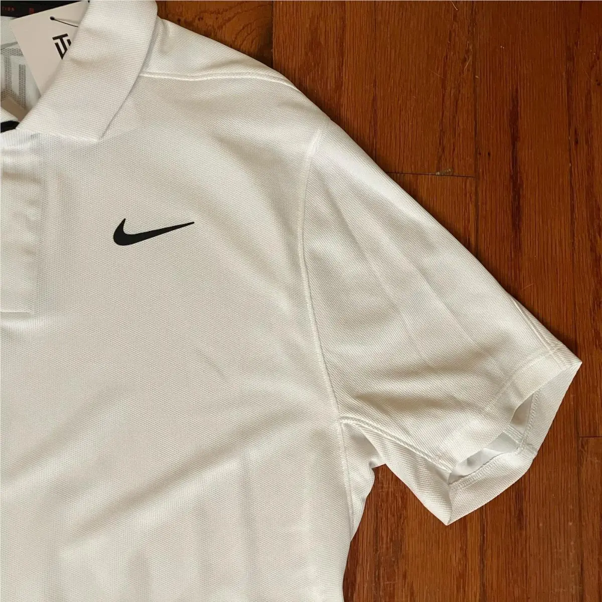 Nike clothing - Tiger Woods Dri Fit ADV Polo - White Black 5