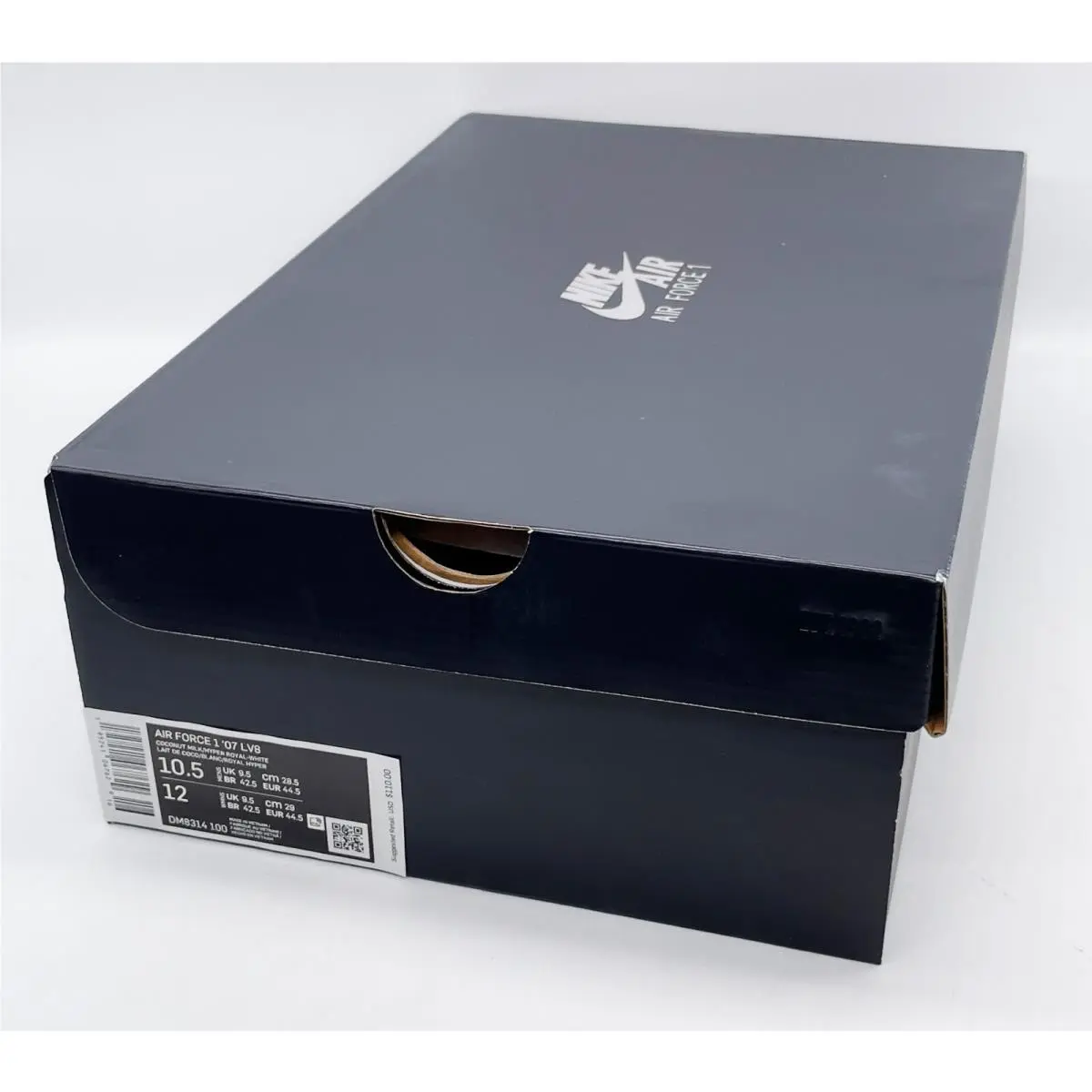 Nike shoes - Air Force 1 `07 LV8 - DM8314100 - Coconut Milk/White/Bright Crimson/Hyper Royal 10