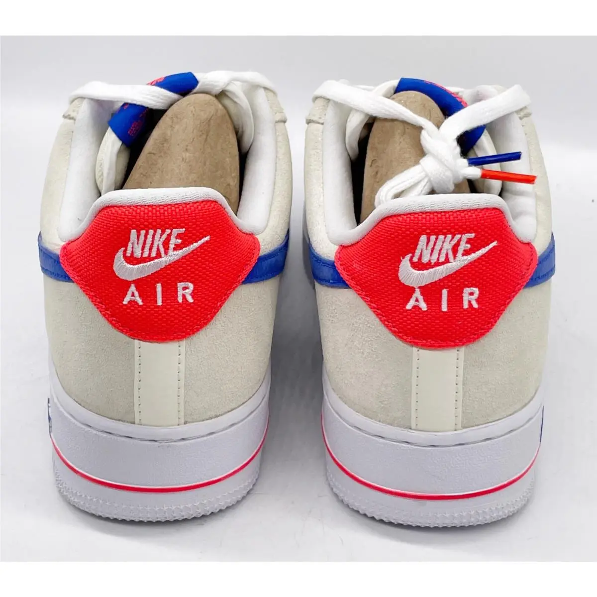 Nike shoes - Air Force 1 `07 LV8 - DM8314100 - Coconut Milk/White/Bright Crimson/Hyper Royal 4