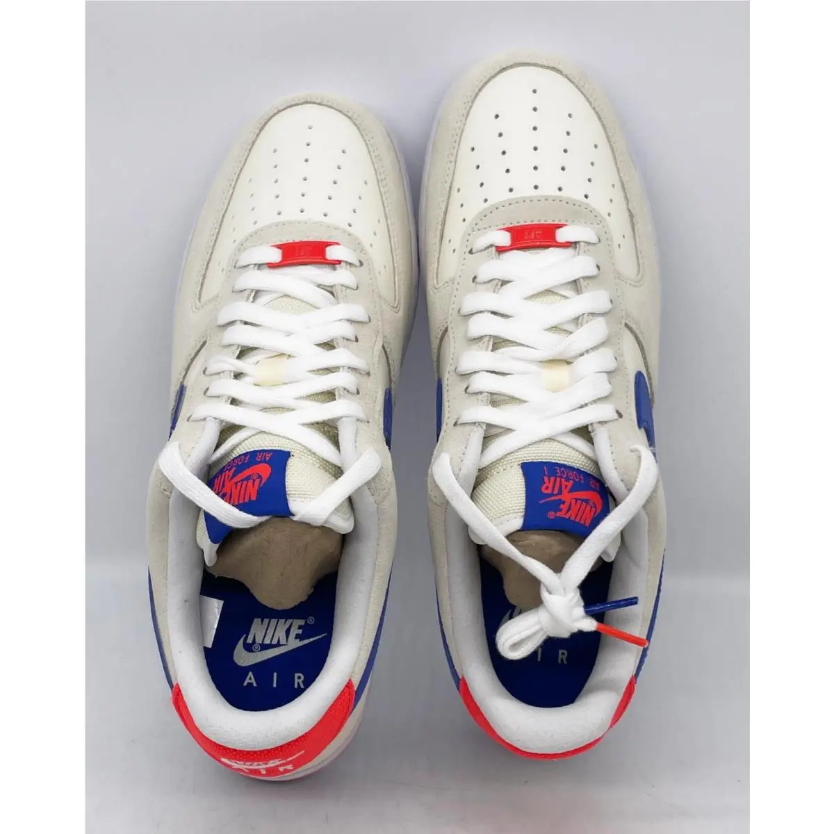 Nike shoes - Air Force 1 `07 LV8 - DM8314100 - Coconut Milk/White/Bright Crimson/Hyper Royal 6