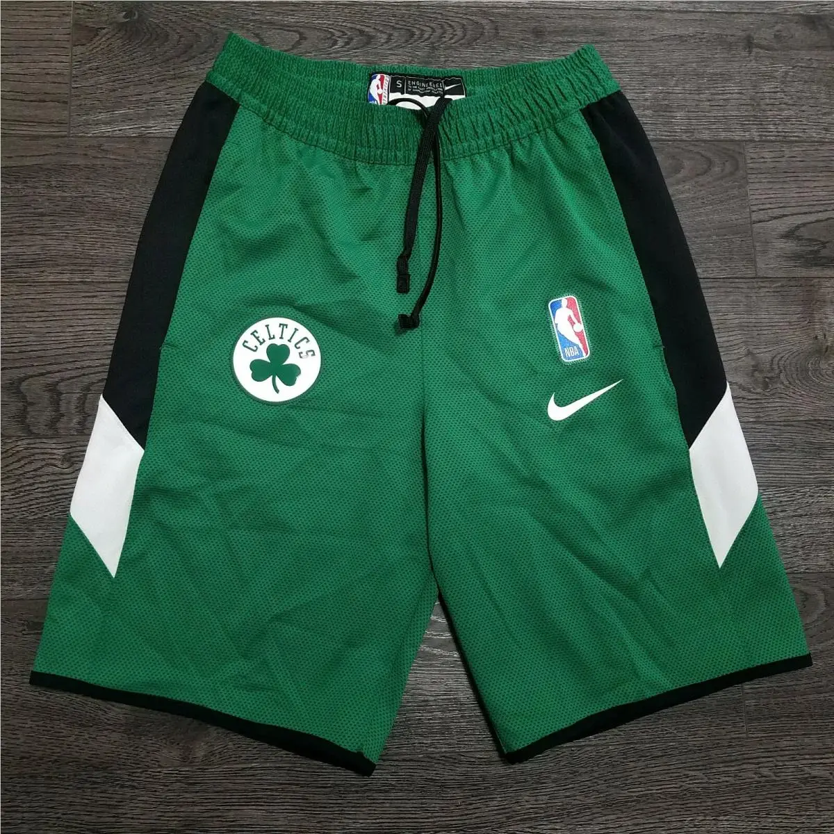 Nike Nba Boston Celtics Thermaflex Showtime Shorts Mens Small Green