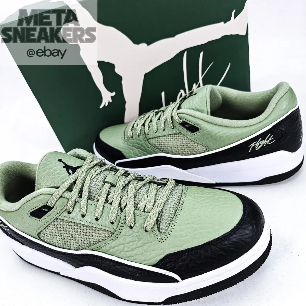 Nike shoes - Jordan Flight Court - Flight Court - IH4092-386 - Oil Green/Olive Aura/Black/Oil Green 3