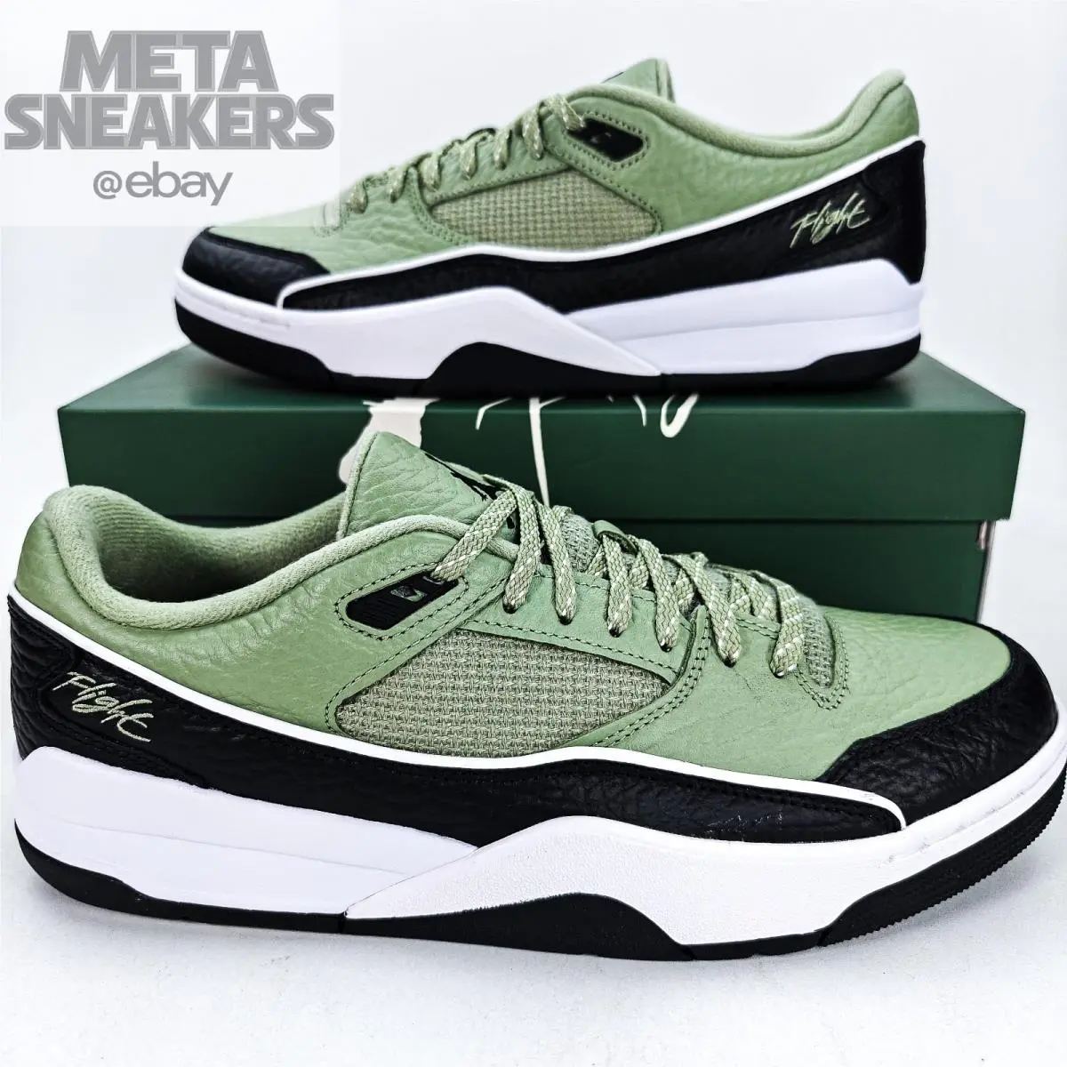 Nike shoes - Jordan Flight Court - Flight Court - IH4092-386 - Oil Green/Olive Aura/Black/Oil Green 4