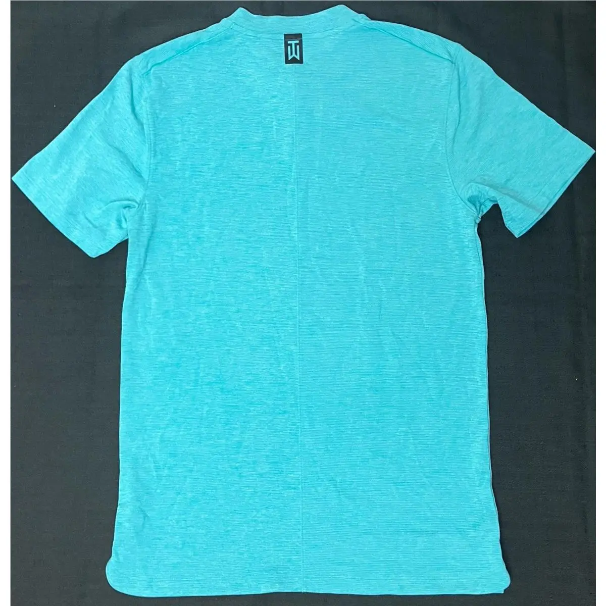 Nike clothing - TW Tiger Woods AeroReact Mock Blade Polo - Mineral Teal Black 3