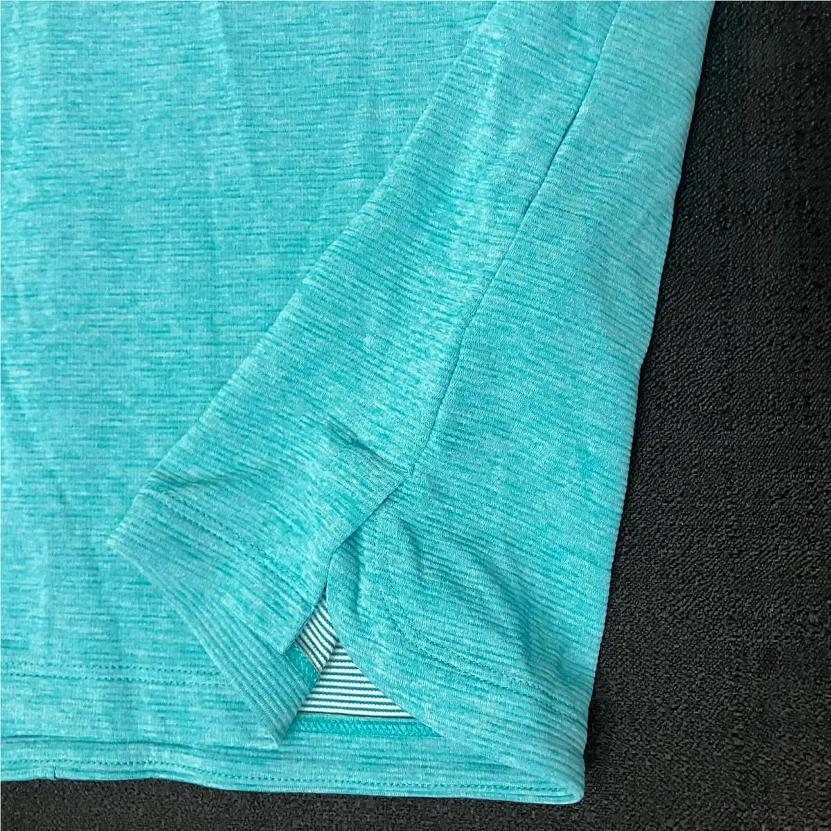 Nike clothing - TW Tiger Woods AeroReact Mock Blade Polo - Mineral Teal Black 6