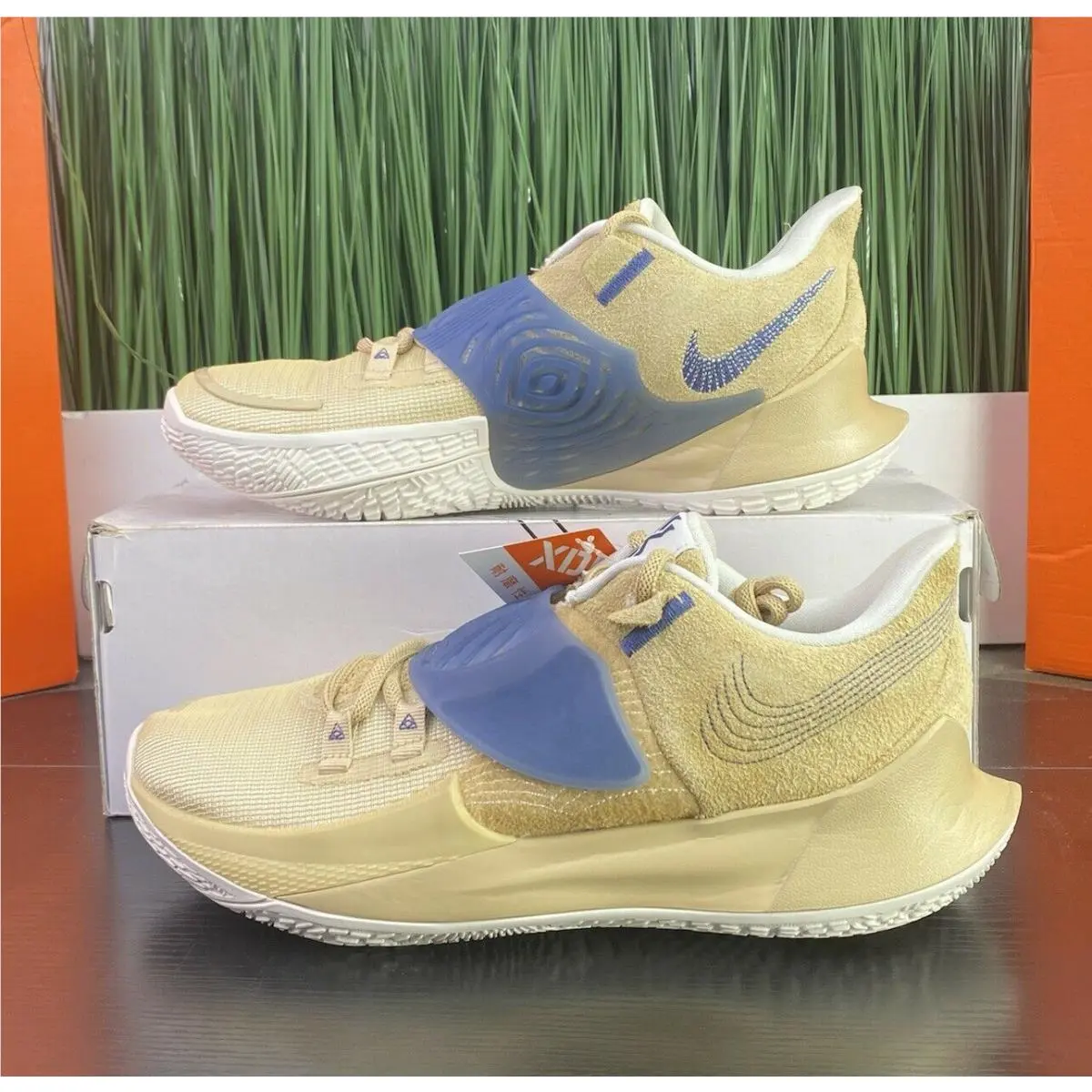 Kyrie Low 3 Nby Sashiko Sesame Sail Navy Mens Shoes DA6807-200 Size 8.5 by Nike