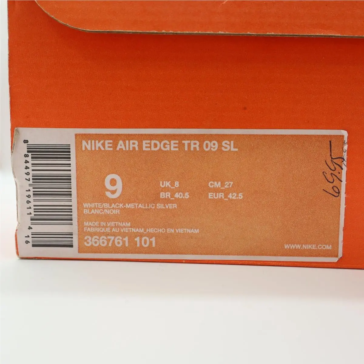 Nike shoes - Air Edge TR 09 SL - White 6