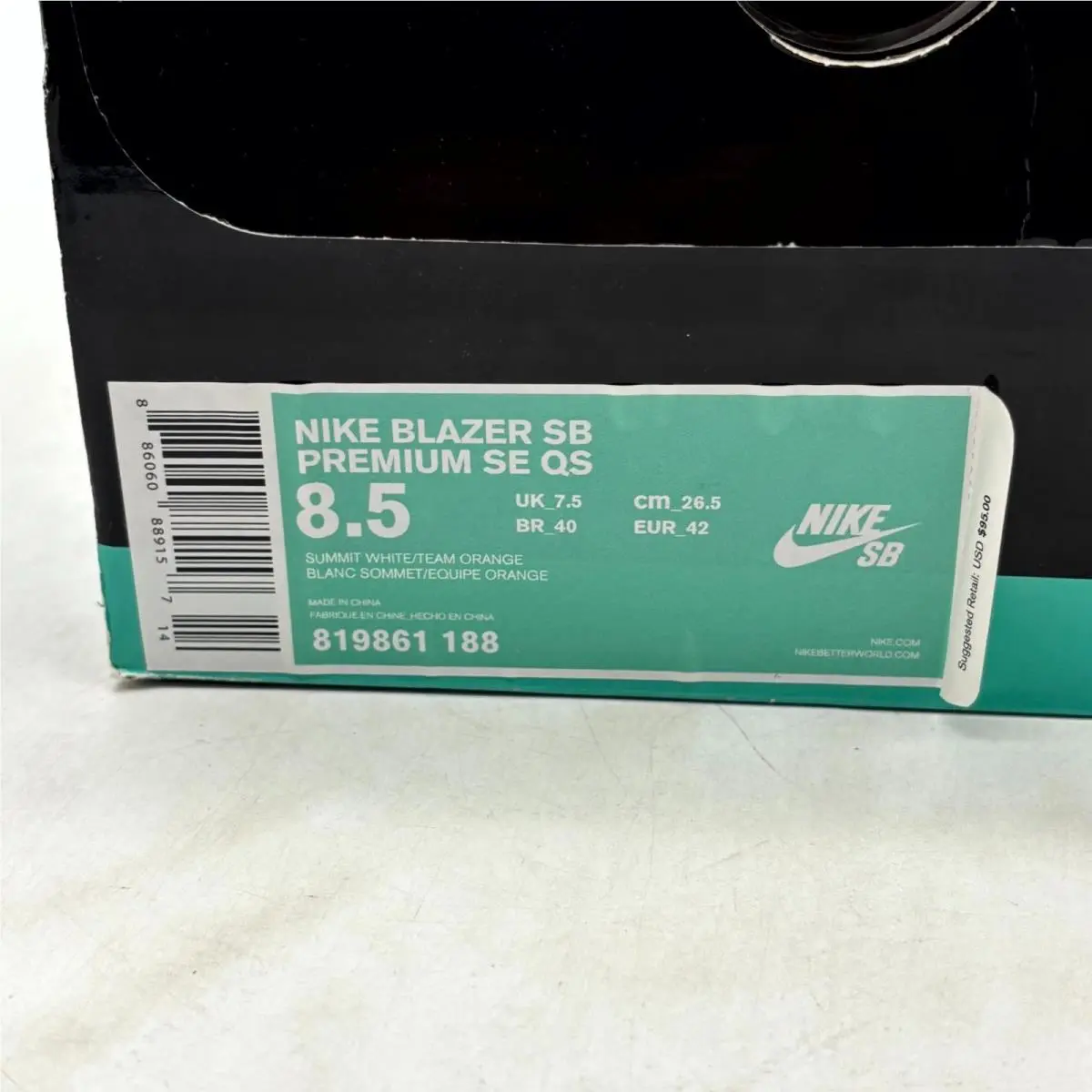 Nike shoes - Nike SB Blazer - Blazer - 819861-188 - White (UPC: 886060889157) 8