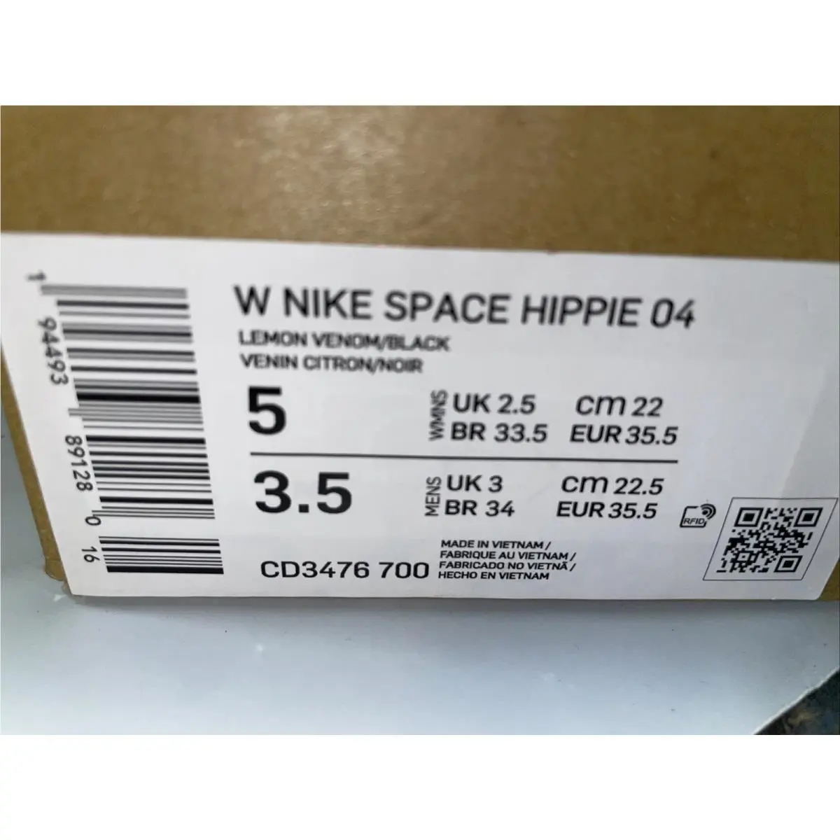 Nike shoes - Nike Space Hippie 04 - Space Hippie - CD3476 700 - Lemon Venom/Black/Lt Artic Pink 10