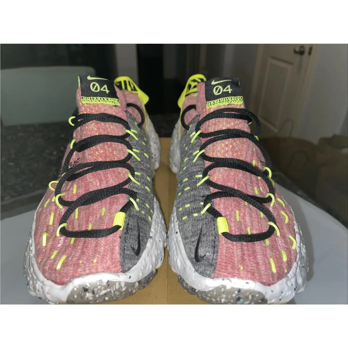 Nike shoes - Nike Space Hippie 04 - Space Hippie - CD3476 700 - Lemon Venom/Black/Lt Artic Pink 3