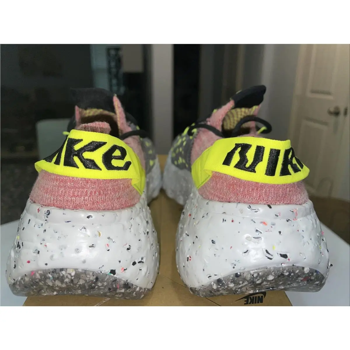 Nike shoes - Nike Space Hippie 04 - Space Hippie - CD3476 700 - Lemon Venom/Black/Lt Artic Pink 6