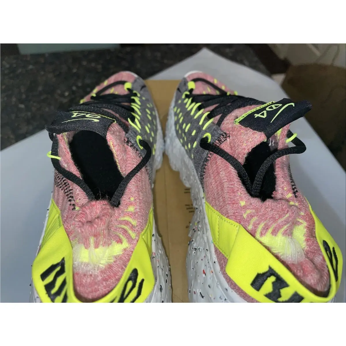 Nike shoes - Nike Space Hippie 04 - Space Hippie - CD3476 700 - Lemon Venom/Black/Lt Artic Pink 7